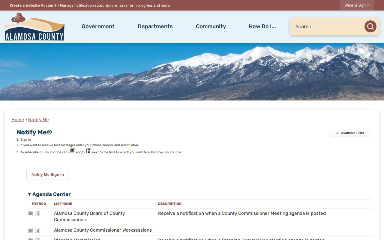 Alamosa County sheriff activity alerts rather than booking notifications